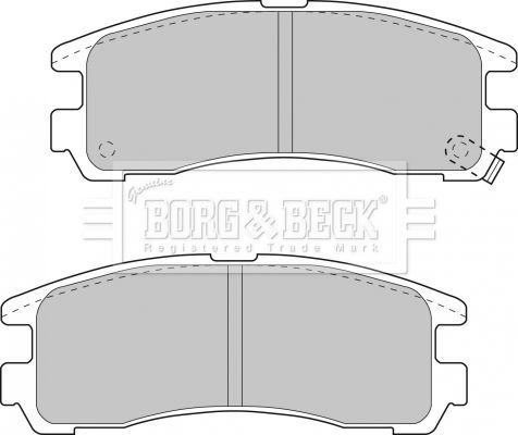 BORG & BECK Комплект тормозных колодок, дисковый тормоз BBP1500
